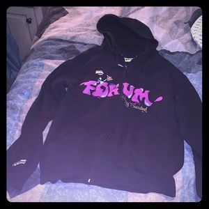 Forum Snowboards Bob Ross Hoodie Size M